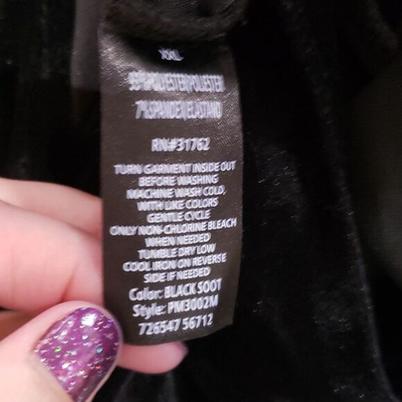 MODA Black Sleeveless Basic velvet Casual Jumpsuit flare bottom Romper - Picture 11 of 11